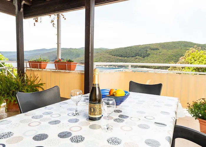 1 Bdr App With Sea View,pets Welcome,64 * Rabac
